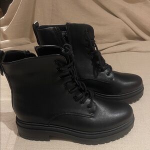 Sonoma Black Combat Boots